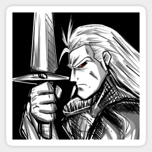 toss a coin to your witcher, geralt of rivia Sticker